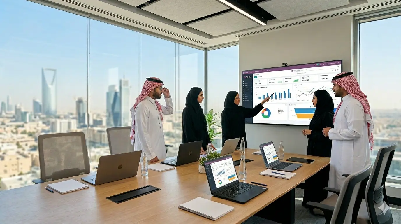 iWesabe Odoo ERP consulting team at our Al Khobar office in Saudi Arabia