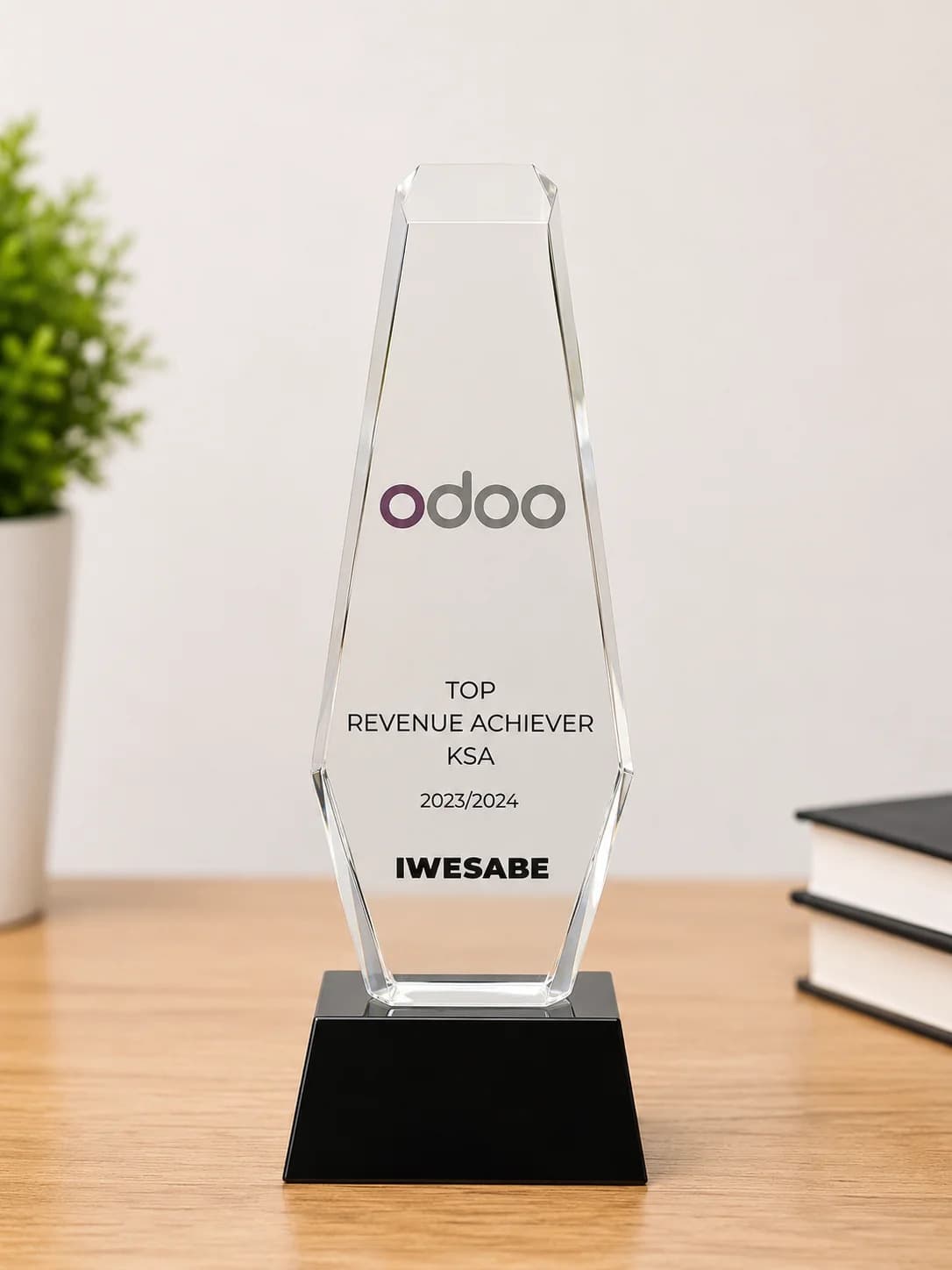 Odoo Top Seller 2024 iWesabe Technologies — Odoo Top Seller 2024 award trophy