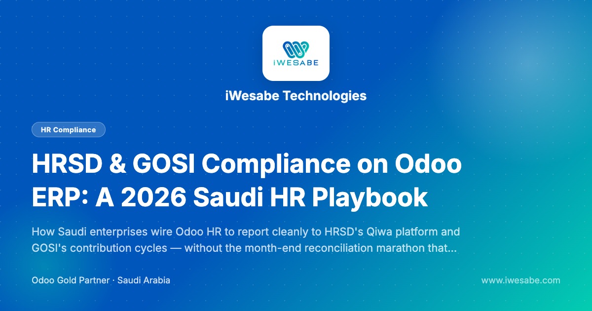 Odoo HRSD & GOSI Compliance Saudi Arabia (2026) | iWesabe