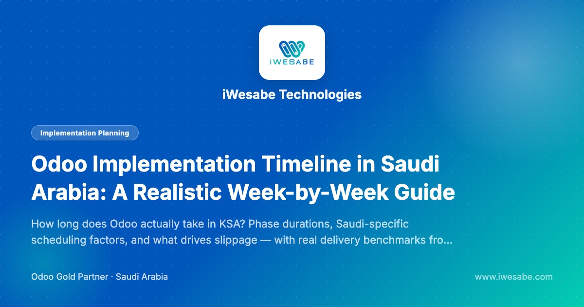 Odoo Implementation Timeline Saudi Arabia: Phase-by-Phase Guide 2026