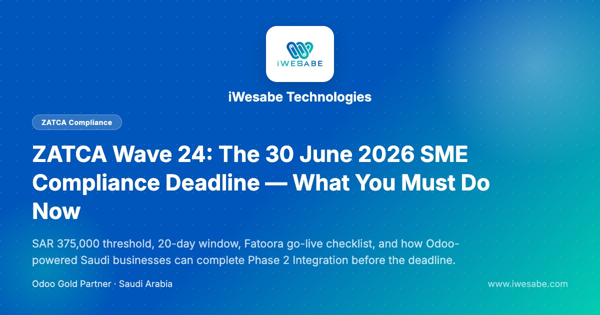 ZATCA Wave 24 SME Compliance Deadline June 2026 | iWesabe
